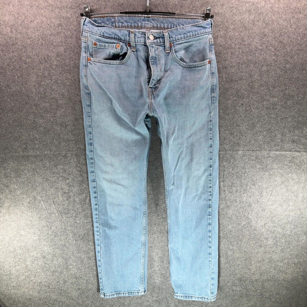 Levi's Light Wash Straight Leg Jeans - Faded Blue, 31x30